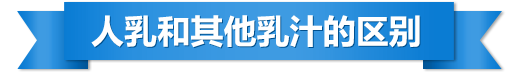 人乳和其他乳汁的區(qū)別